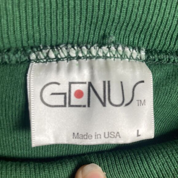 Boston University Terriers Sweatshirt men's Large Genus 90's? Vintage Green - Picture 7 of 7